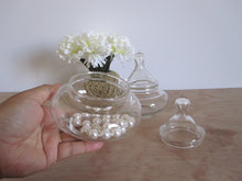 Load image into Gallery viewer, Small Vintage Glass Apothecary Candy Dish Jar

